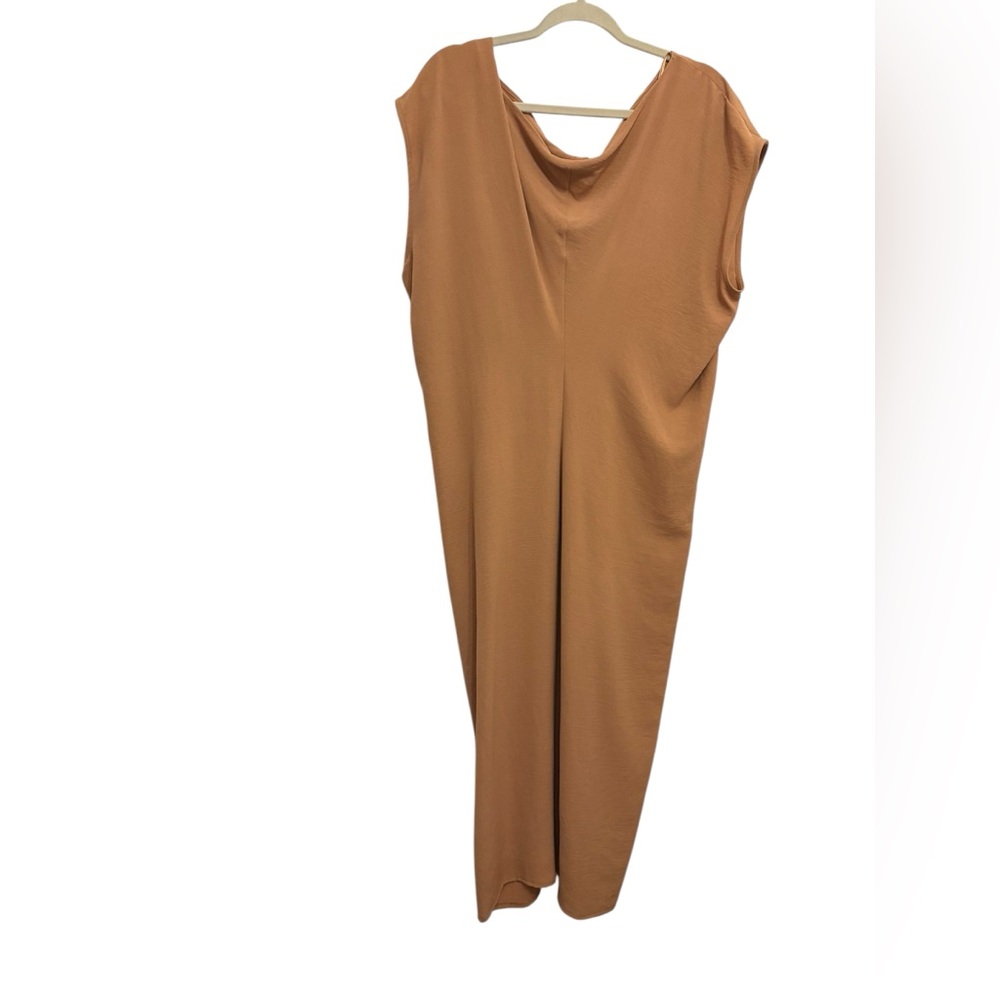 Zara Asymmetrical Dress in Brown